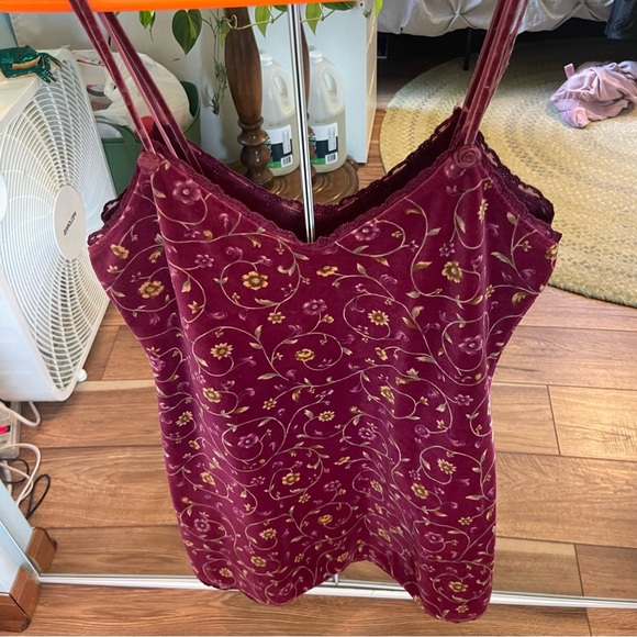 RARE Vintage Victoria´s Secret Country Floral Velvet...
